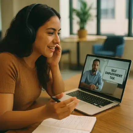 lady on video call with man